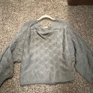 SHEIN Gray Cowl Neck Sweater